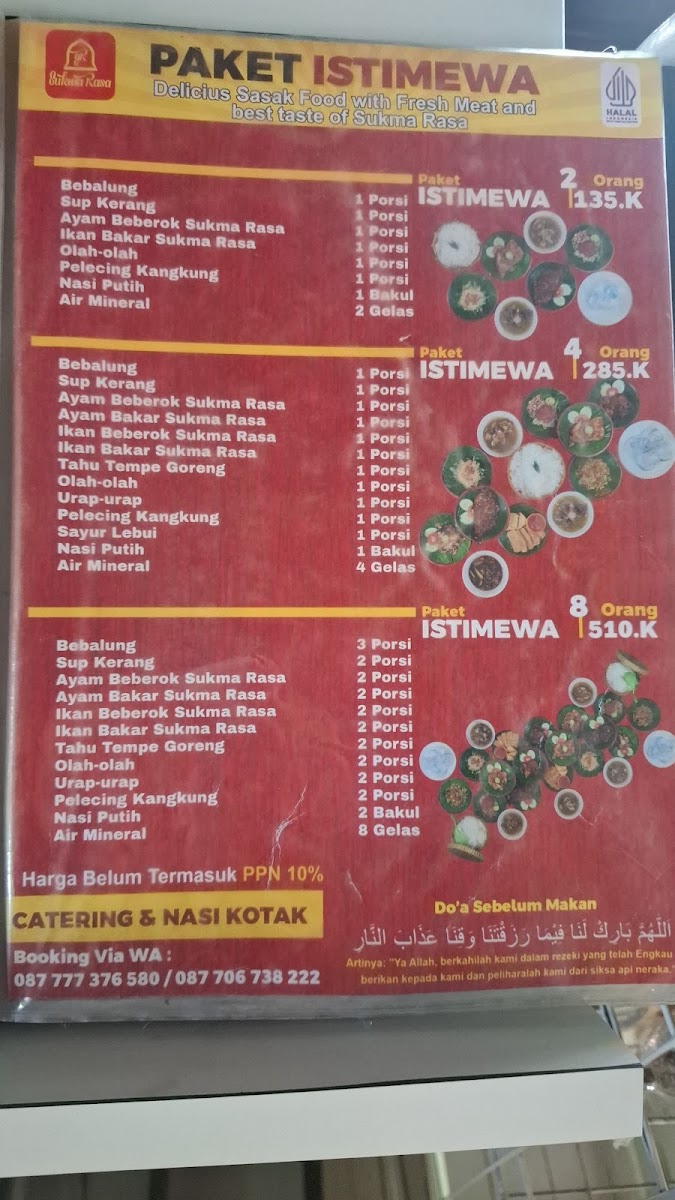 Menu Sukma Rasa Ii-1